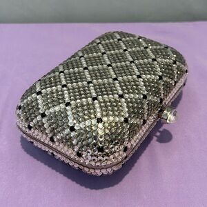 Vintage 80’s Sparkle Crystal Glamour clutch/ purse EUC